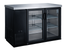 Commercial 48" Double Glass Hinged Door Back Bar Cooler Refrigerator