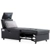 3 in 1 Sofa bed,Speaker chair, Reclining sleeper sofa bed,
Futon with bluetooth speaker 2 USB port, Phone holder accent chair, Functional backcushion