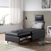 3 in 1 Sofa bed,Speaker chair, Reclining sleeper sofa bed,
Futon with bluetooth speaker 2 USB port, Phone holder accent chair, Functional backcushion