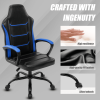 Ergonomic Gaming Chair, Comfortable Computer Chair for Heavy People, PU Leather Video Game Chairs for Adults, Adjustable Office Chair Gamer Chair