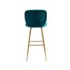 COOLMORE Bar Stools with Back and Footrest Counter Height Dining Chairs 2PC/SET