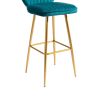 COOLMORE Bar Stools with Back and Footrest Counter Height Dining Chairs 2PC/SET