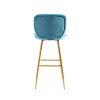 COOLMORE Bar Stools with Back and Footrest Counter Height Dining Chairs 2PC/SET