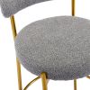 COOLMORE Bar Stools Industrial Pub Barstools with Back and Footrest, Modern Armless Bar Height Stool Chairs Set of 2