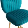 COOLMORE Bar Stools with Back and Footrest Counter Height Dining Chairs 2PC/SET