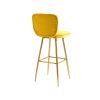 COOLMORE Bar Stools with Back and Footrest Counter Height Dining Chairs 2PC/SET