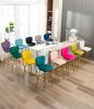 COOLMORE Bar Stools with Back and Footrest Counter Height Dining Chairs 2PC/SET